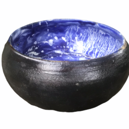Ceramiczna Misa Duża biało kobaltowo brązowa Ceramika Gary Misaki