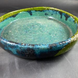 Ceramiczna Misa Duża zielono turkusowa Ceramika Gary Misaki
