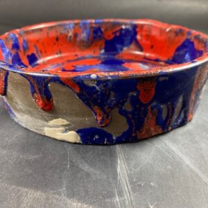 Ceramiczna Miska kobaltowo - czerwona Ceramika Gary Misaki