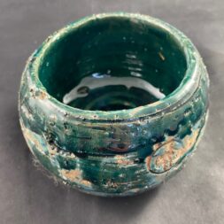 Ceramiczna Czarka duża zielono - turkusowa Ceramika Gary Misaki