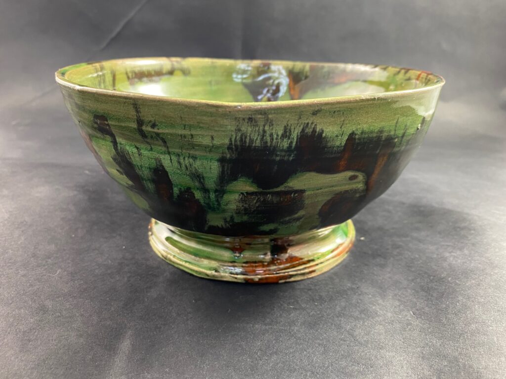 Ceramiczna Miska Waza zielono czerwono wielokolorowa Ceramika Gary Misaki