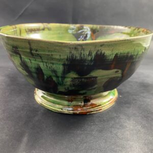 Ceramiczna Miska Waza zielono czerwono wielokolorowa Ceramika Gary Misaki