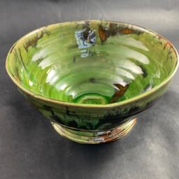 Ceramiczna Miska Waza zielono czerwono wielokolorowa Ceramika Gary Misaki