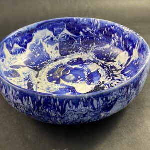 Ceramiczna Miska biało kobaltowa Ceramika Gary Misaki