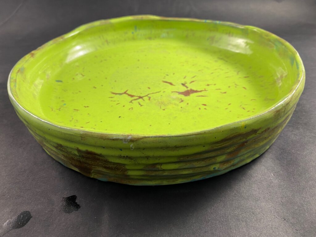 Ceramiczna Misa Duża zielona Ceramika Gary Misaki