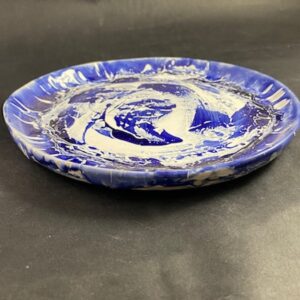 Ceramiczny Talerz kobaltowo biały Ceramika Gary Misaki