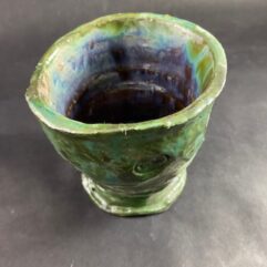 Ceramiczny Kielich pucharek zielony Ceramika Gary Misaki