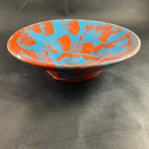 Ceramiczna Misa Waza turkusowo czerwona Ceramika Gary Misaki