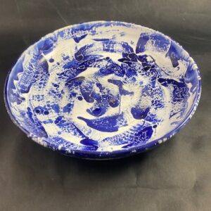 Ceramiczna Misa Duża kobaltowo biała Ceramika Gary Misaki
