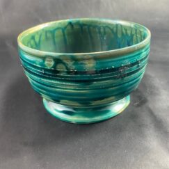 Ceramiczna Waza pucharek turkusowy Ceramika Gary Misaki