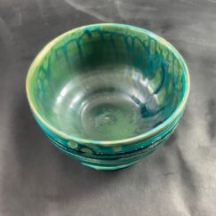 Ceramiczna Waza pucharek turkusowy Ceramika Gary Misaki