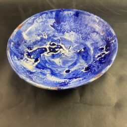 Ceramiczny Talerz misa kobaltowo biało niebieska Ceramika Gary Misaki