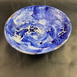 Ceramiczny Talerz misa kobaltowo biało niebieska Ceramika Gary Misaki