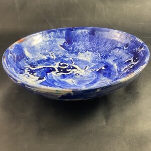 Ceramiczny Talerz misa kobaltowo biało niebieska Ceramika Gary Misaki