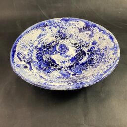 Ceramiczny Talerz kobaltowo - biały Ceramika Gary Misaki