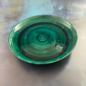 Ceramiczny Talerz zielony Ceramika Gary Misaki