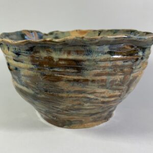 Ceramiczna waza misa brązowo zielona Ceramika Gary Misaki