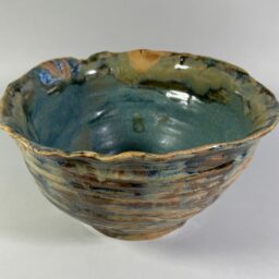 Ceramiczna waza misa brązowo zielona Ceramika Gary Misaki
