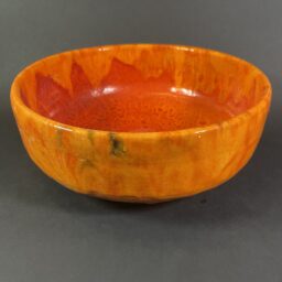 Misa ceramiczna duża pomarańczowa płomienna Ceramika Gary Misaki