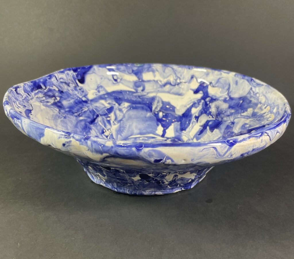 Misa ceramiczna biało-kobaltowa Ceramika Gary Misaki