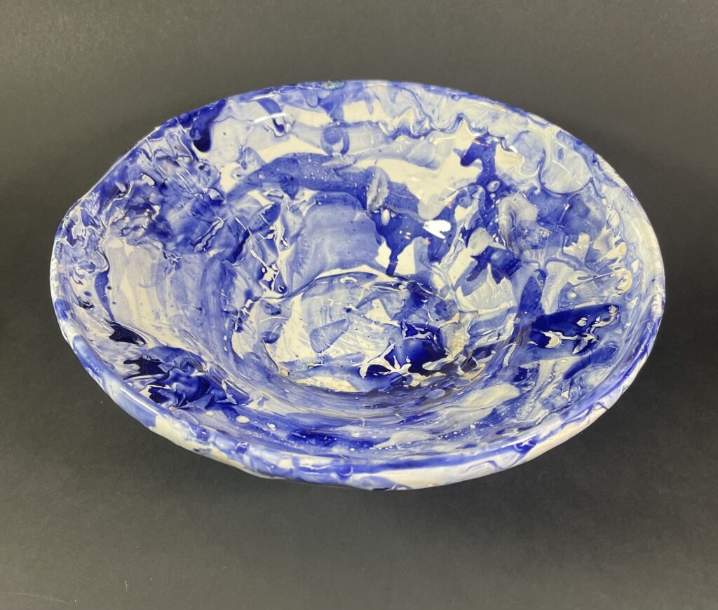 Misa ceramiczna biało-kobaltowa Ceramika Gary Misaki