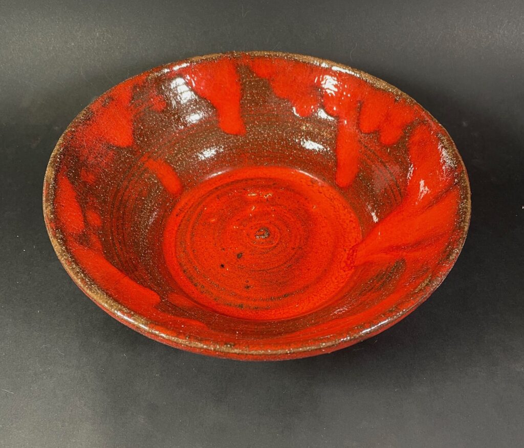 Miska ceramiczna czerwona ceglasta Ceramika Gary Misaki
