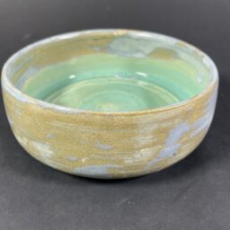 Miseczka brązowo-szaro-niebieska, zielona w środku Ceramika Gary Misaki