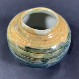Wazonik zielono-niebiesko-brązowy Ceramika Gary Misaki
